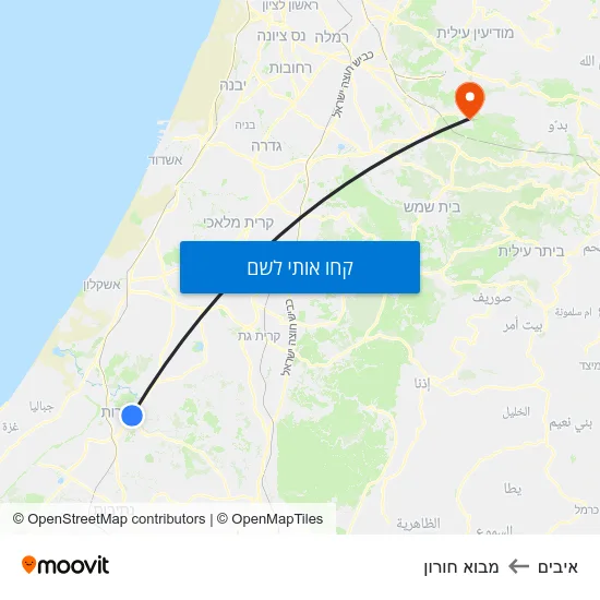 מפת איבים למבוא חורון