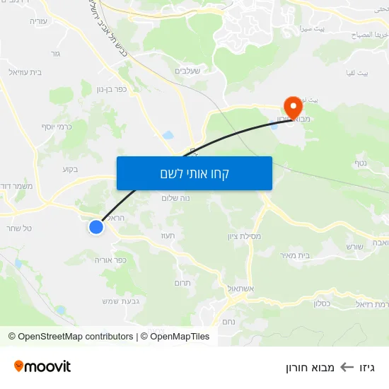 מפת גיזו למבוא חורון