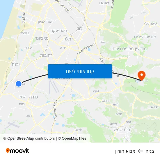 מפת בניה למבוא חורון