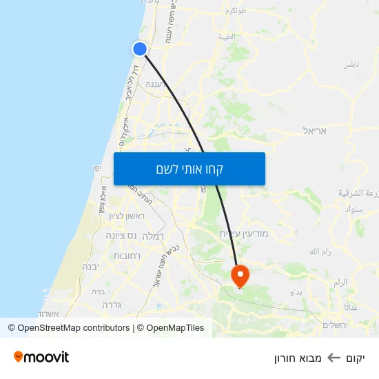 מפת יקום למבוא חורון