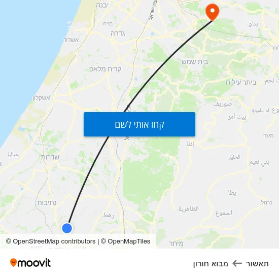 מפת תאשור למבוא חורון