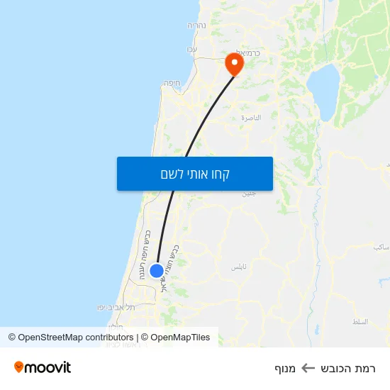 מפת רמת הכובש למנוף