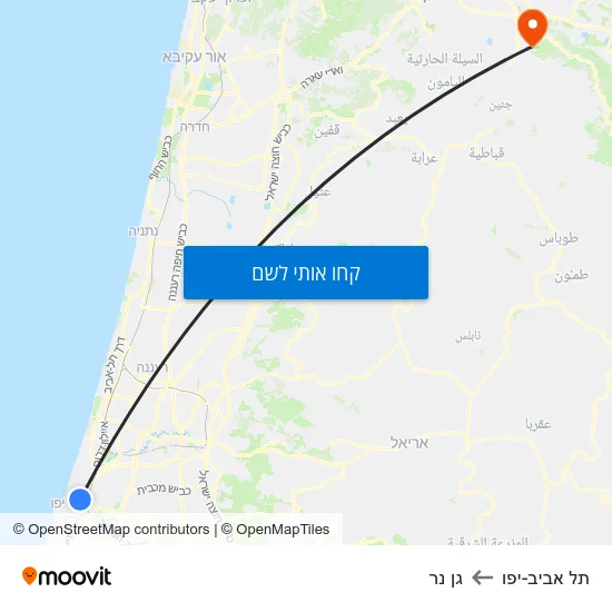 מפת תל אביב-יפו לגן נר