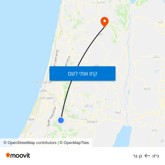 מפת גיזו לגן נר