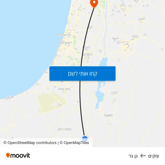 מפת צוקים לגן נר