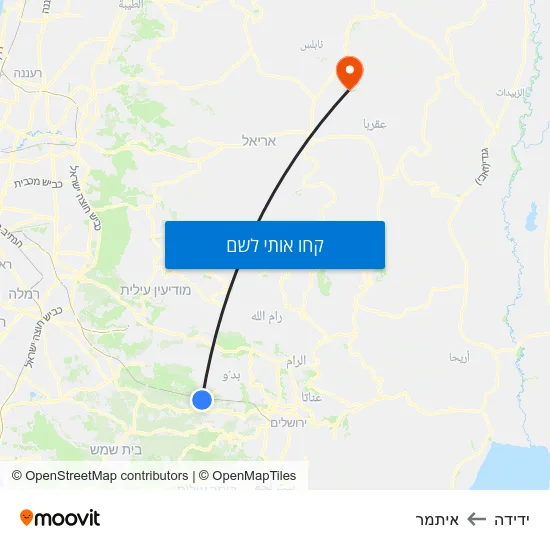 מפת ידידה לאיתמר