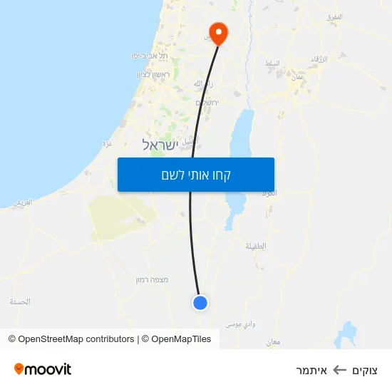 מפת צוקים לאיתמר