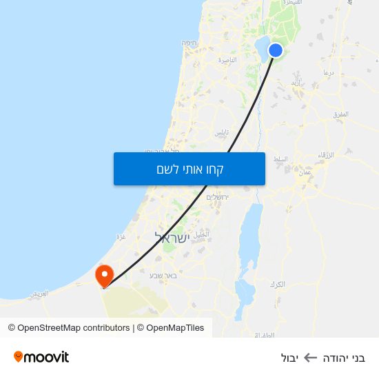 מפת בני יהודה ליבול