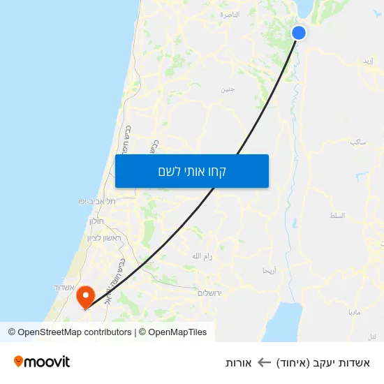 מפת אשדות יעקב (איחוד) לאורות
