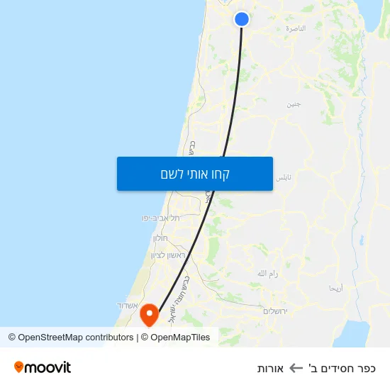 מפת כפר חסידים ב' לאורות