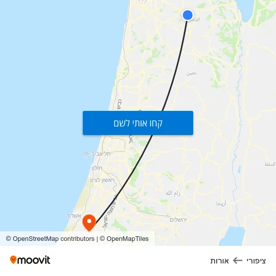 מפת ציפורי לאורות