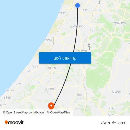 מפת בניה למסלול