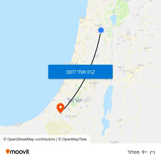 מפת ניין למסלול