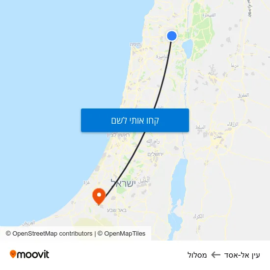 מפת עין אל-אסד למסלול