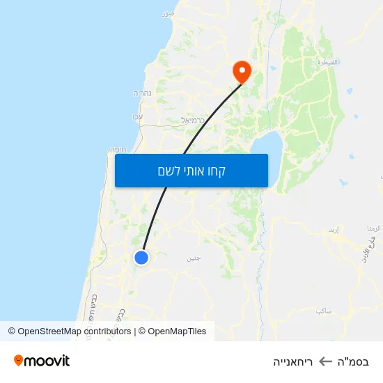 מפת בסמ"ה לריחאנייה