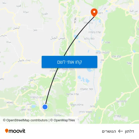 מפת דלתון להגושרים