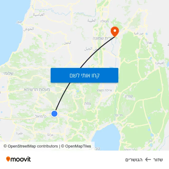מפת שזור להגושרים
