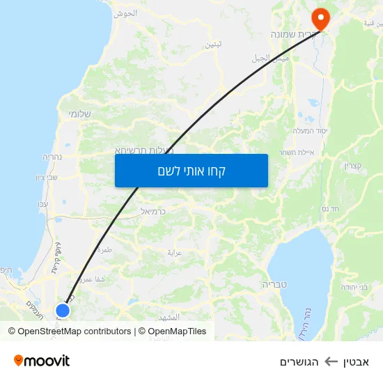 מפת אבטין להגושרים