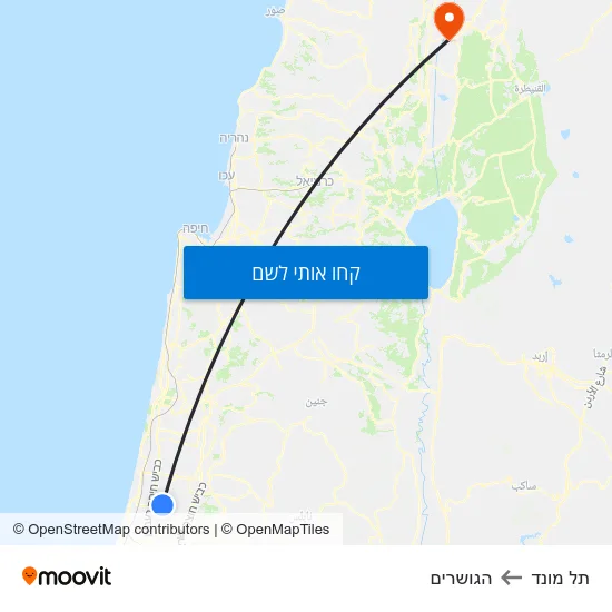 מפת תל מונד להגושרים