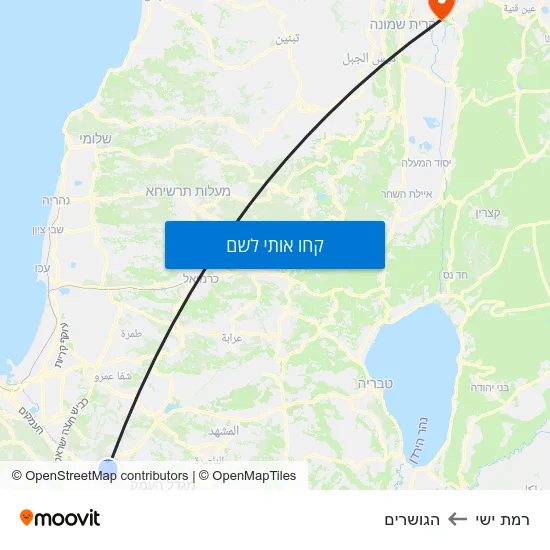 מפת רמת ישי להגושרים