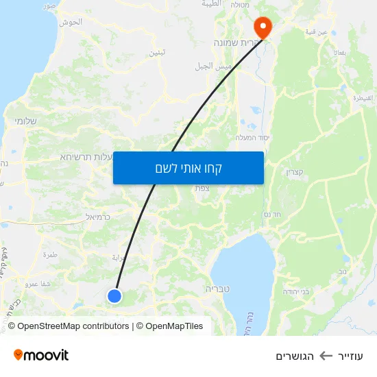 מפת עוזייר להגושרים