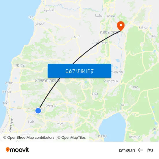 מפת גילון להגושרים