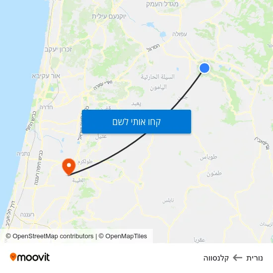 מפת נורית לקלנסווה