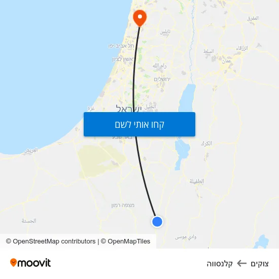 מפת צוקים לקלנסווה