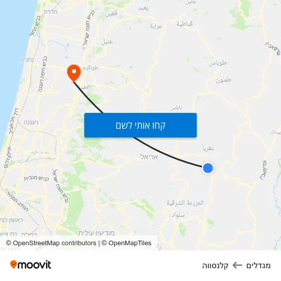 מפת מגדלים לקלנסווה