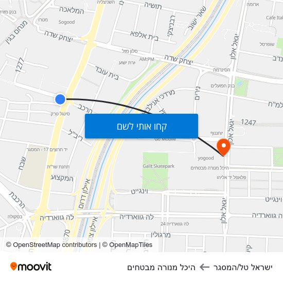מפת ישראל טל/המסגר להיכל מנורה מבטחים