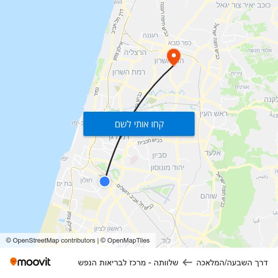 מפת דרך השבעה/המלאכה לשלוותה - מרכז לבריאות הנפש