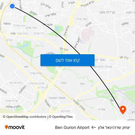 מפת יצחק שדה/יגאל אלון לBen Gurion Airport