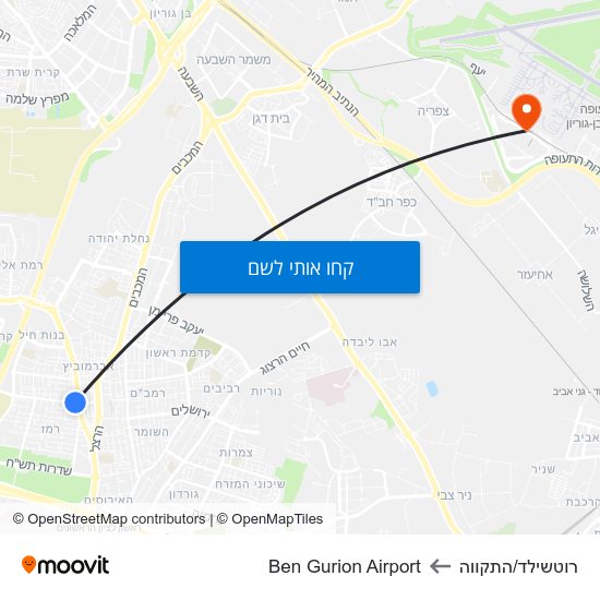 מפת רוטשילד/התקווה לBen Gurion Airport