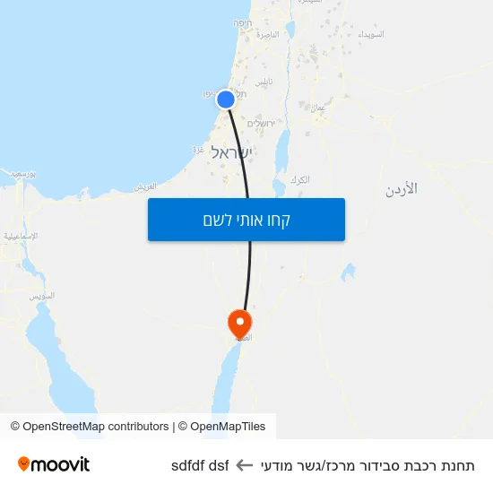 מפת תחנת רכבת סבידור מרכז/גשר מודעי לsdfdf dsf