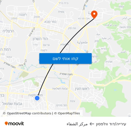 מפת עירייה/דוד וולפסון לمركز الشفاء