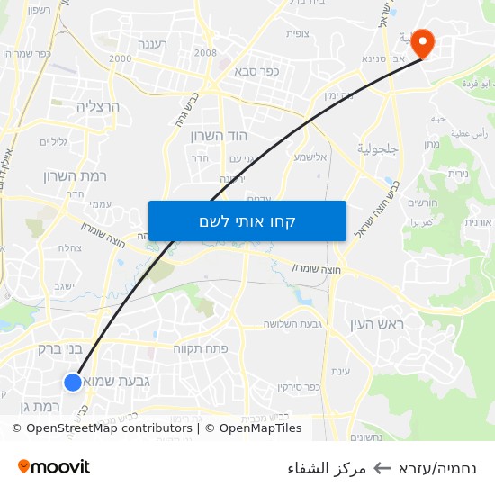 מפת נחמיה/עזרא לمركز الشفاء