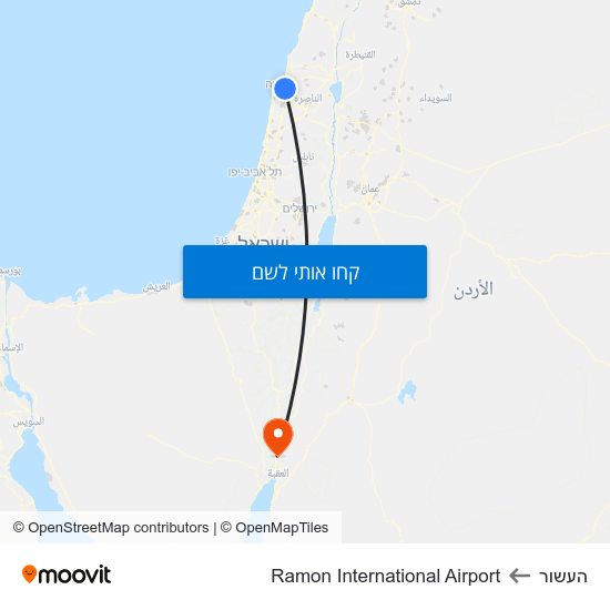 מפת העשור לRamon International Airport