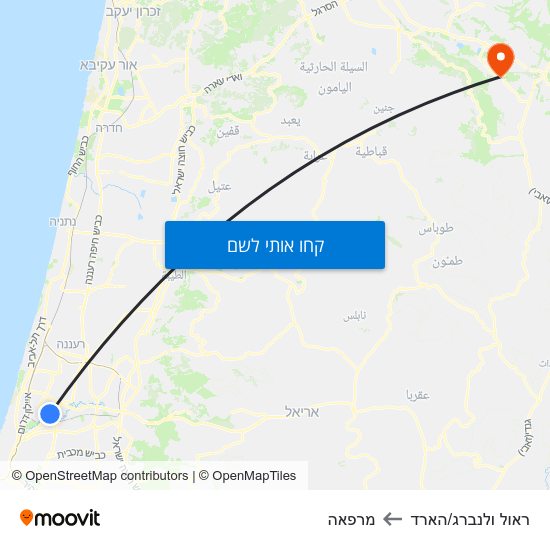 מפת ראול ולנברג/הארד למרפאה