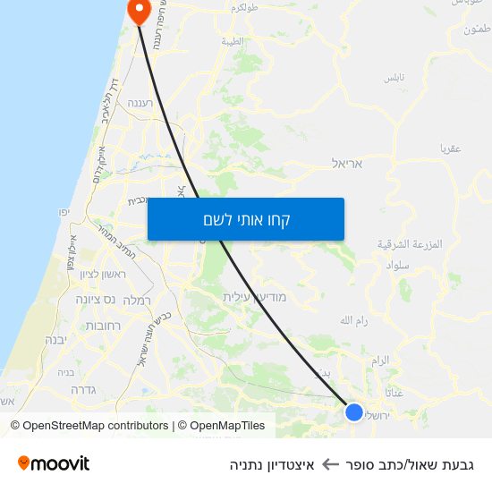 מפת גבעת שאול/כתב סופר לאיצטדיון נתניה