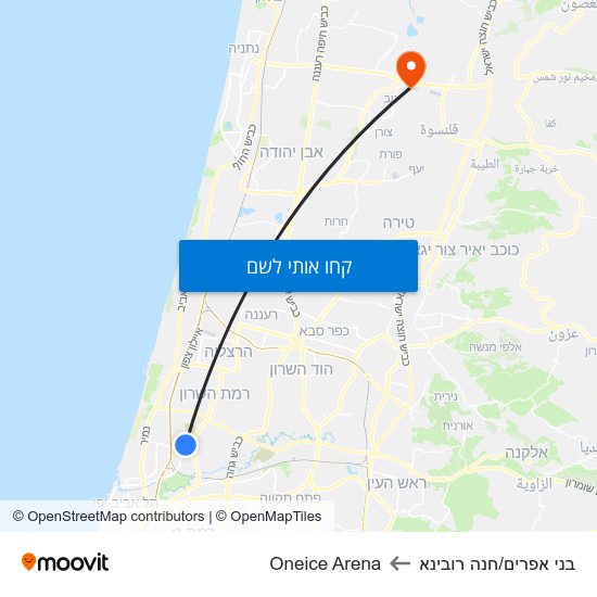 מפת בני אפרים/חנה רובינא לOneice Arena
