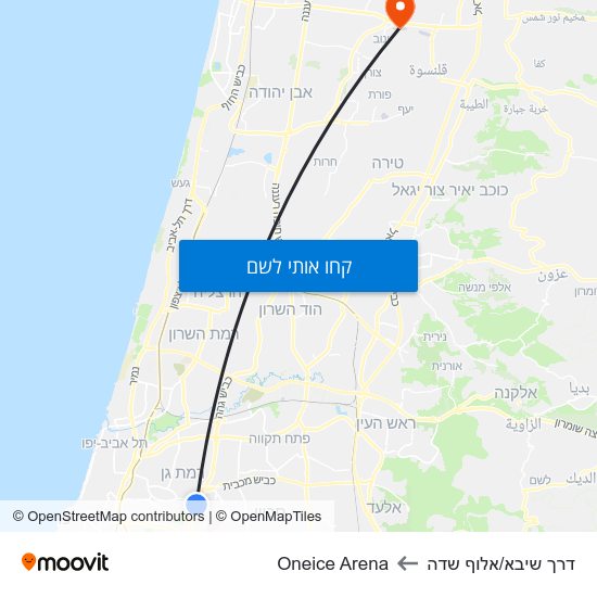 מפת דרך שיבא/אלוף שדה לOneice Arena
