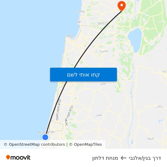 מפת דרך בגין/אלנבי למנחת דלתון