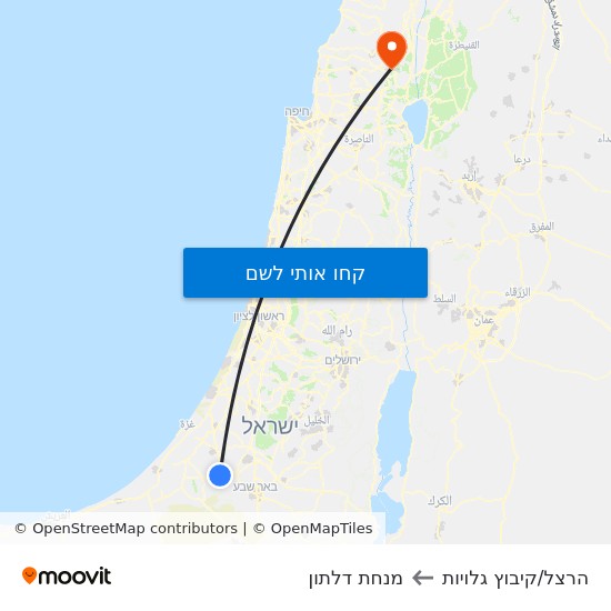 מפת הרצל/קיבוץ גלויות למנחת דלתון