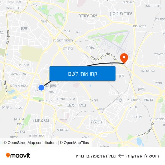 מפת רוטשילד/התקווה לנמל התעופה בן גוריון