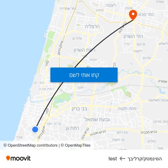 מפת הסינמטק/קרליבך לtest