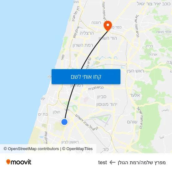 מפת מפרץ שלמה/רמת הגולן לtest