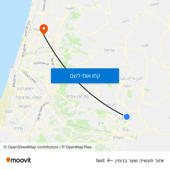 מפת אזור תעשיה שער בנימין לtest