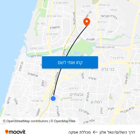 מפת דרך השלום/יגאל אלון למכללת אפקה