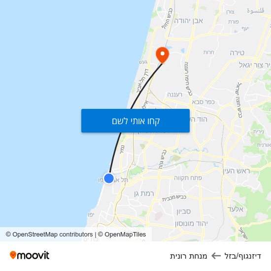 מפת דיזנגוף/בזל למנחת רונית