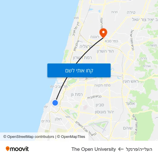 מפת העלייה/פרנקל לThe Open University